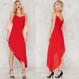 NWT S Nasty Gal Slink About it Cowl Dress